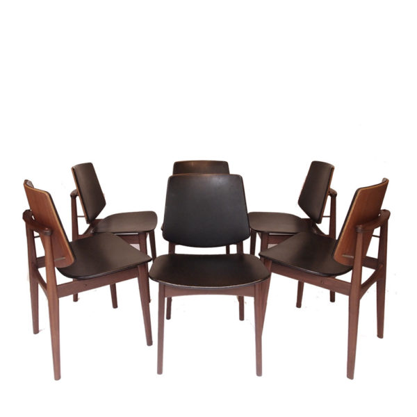 Chaises Arne Hovmand Olsen scandinave danoises vintage années 60