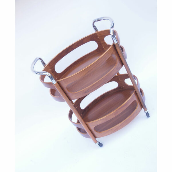 Desserte bar sur roulettes vintage scandinave #10