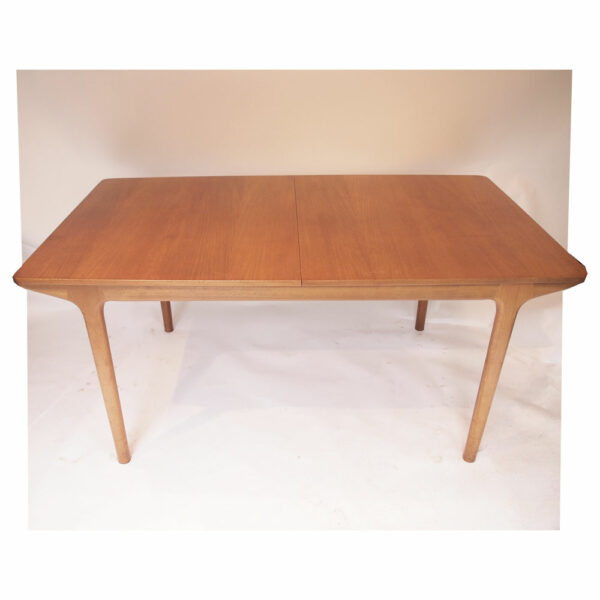 Table de salle à manger McIntosh vintage 2 allonges papillon #3