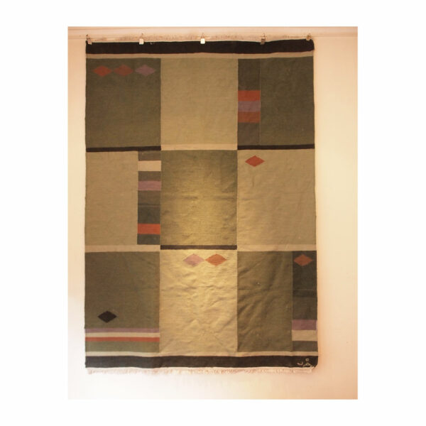 Tapis vintage scandinave Rollakan suédois #1