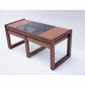 Table basse et ses gigognes scandinave vintage