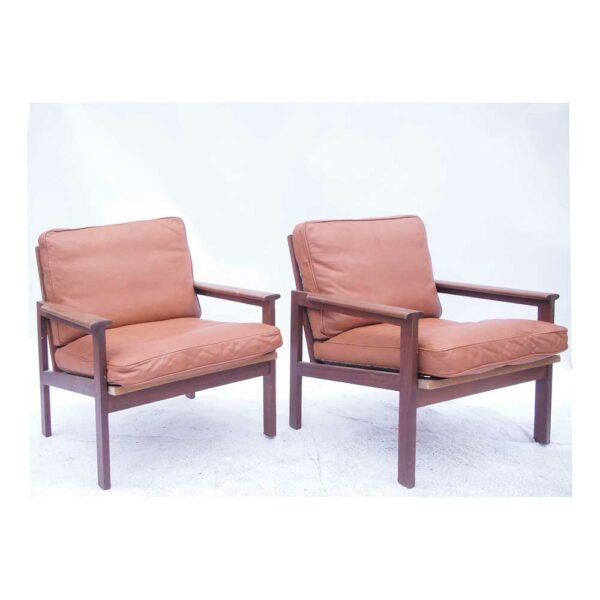 Paire fauteuils danois Capella Illum Wikkelso #3