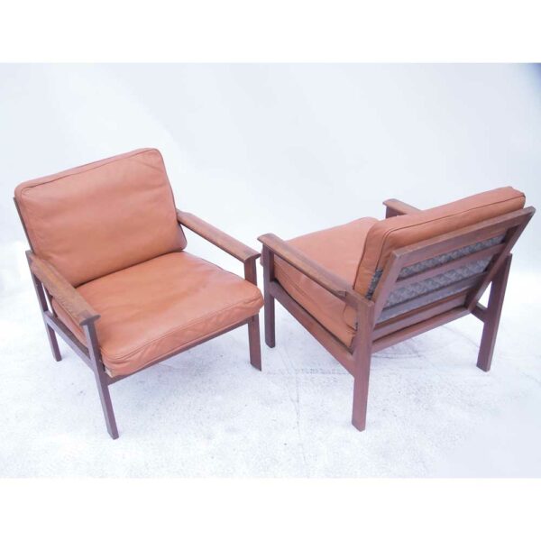 Paire fauteuils danois Capella Illum Wikkelso #3